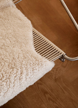 Premium Lammeskind | Korthåret | Krøllet | 100x60 cm Hvid