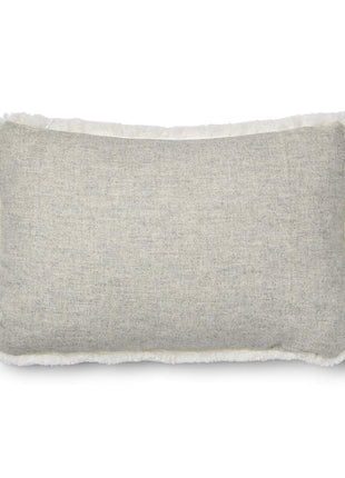 Classic Collection | Uldpude | Korthåret | 52x52 cm | 34x52 cm Sølv / Hvid