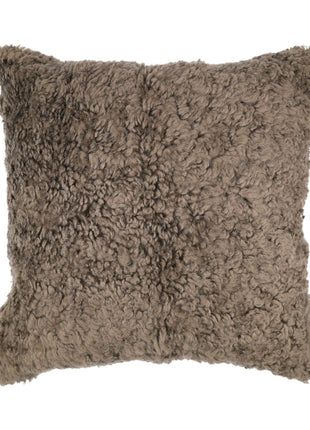 Lammeskindspude | Korthåret | New Zealand | 40x40 cm Lysebrun