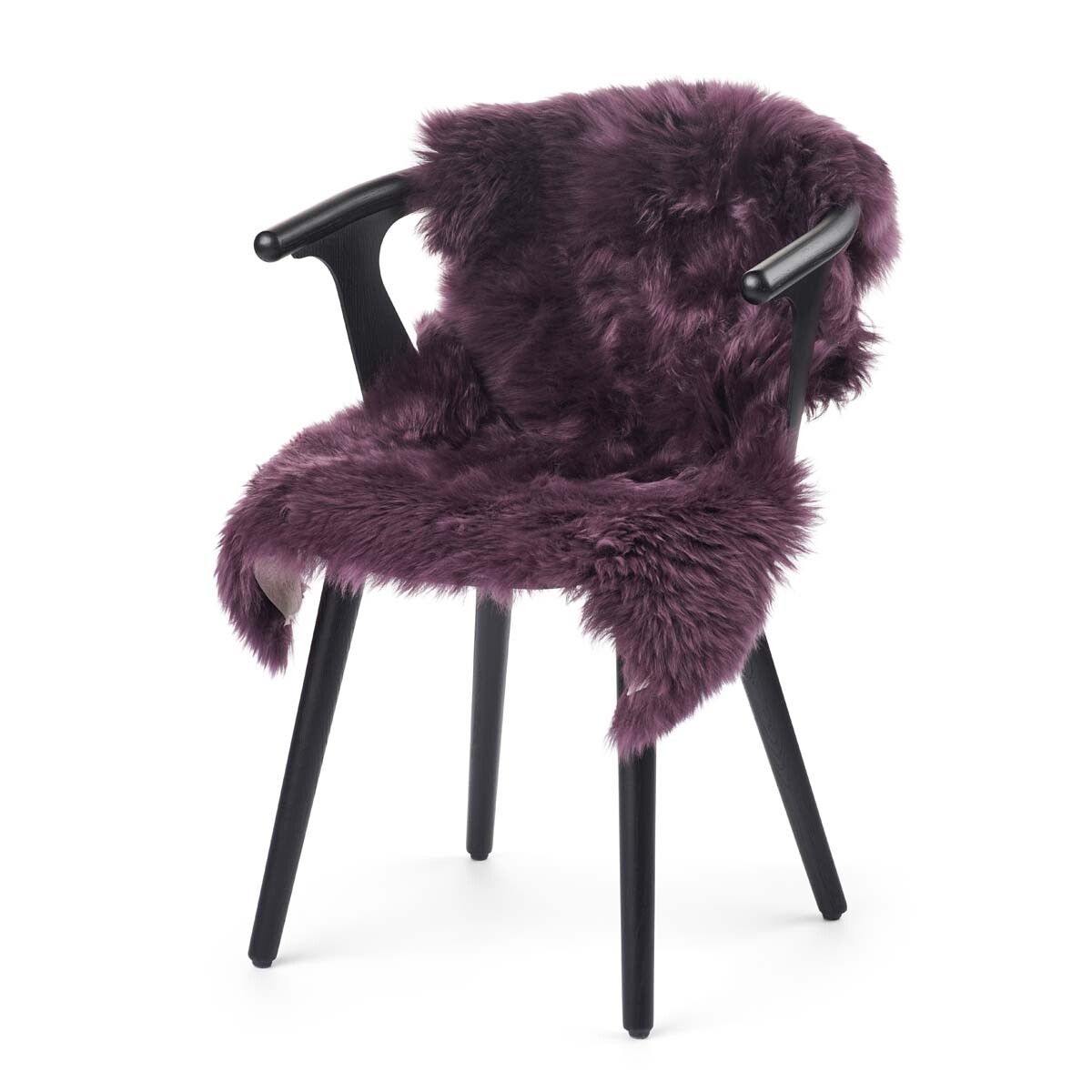 Lammeskind | Langhåret | New Zealand | 90x60 cm Aubergine