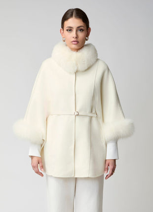 Lorraine Poncho Beige