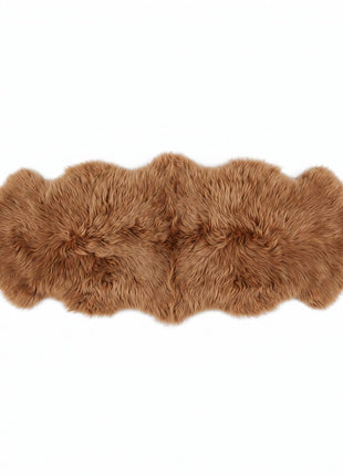 Fellvang Dobbelt Lammeskind | Langhåret | New Zealand | 160x60 cm Toffee