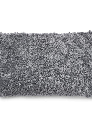 Pude af uld | Korthåret | 34x52 cm Tern - Grå/Lysegrå