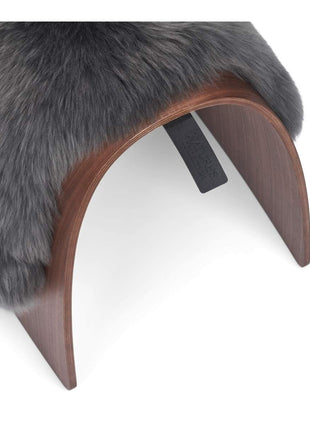 Betræk til skammel | Langhåret Mørkegrå