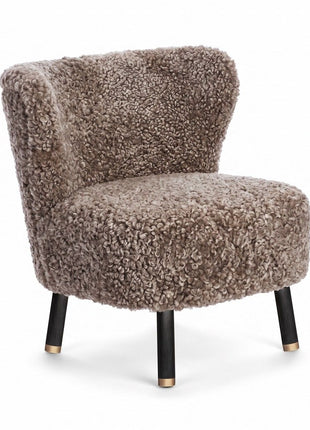 Emil Lounge Chair | Korthåret Cappuccino