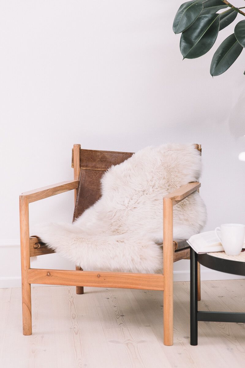 Lammeskind | Langhåret | 90+cm Beige