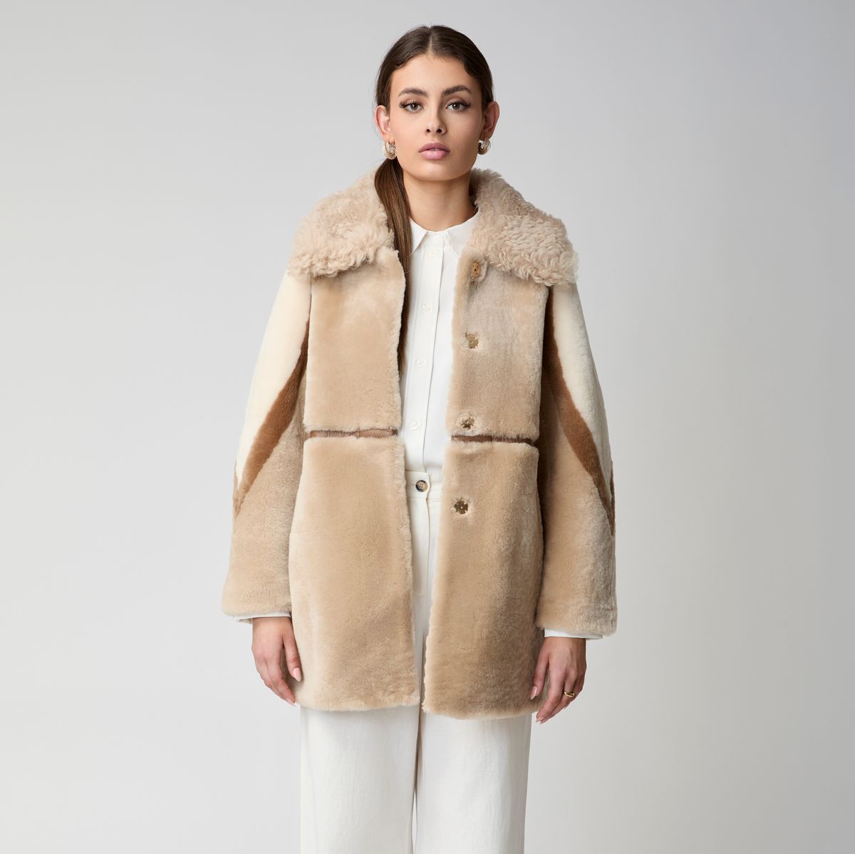 Anika jakke Beige/Brun