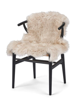 Merino Lammeskind | Langhåret | 90x60 cm Beige