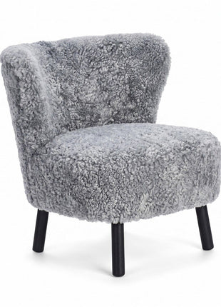 Emil Lounge Chair | Korthåret Lysegrå