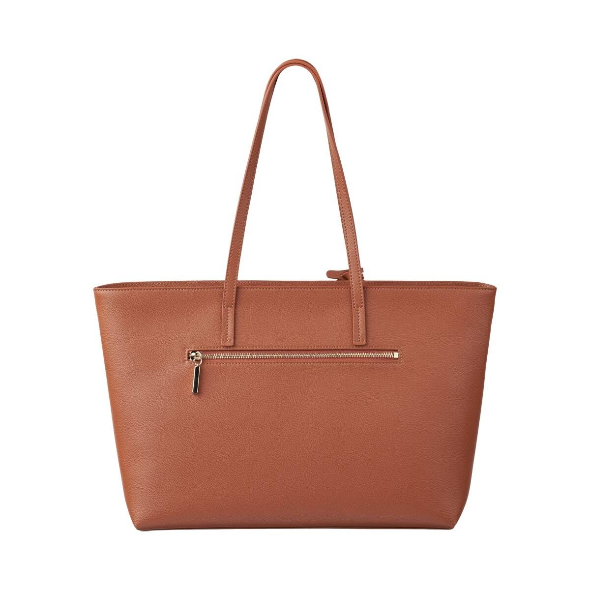 Audrey Shopper Læderbrun