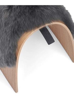 Betræk til skammel | Langhåret Mørkegrå