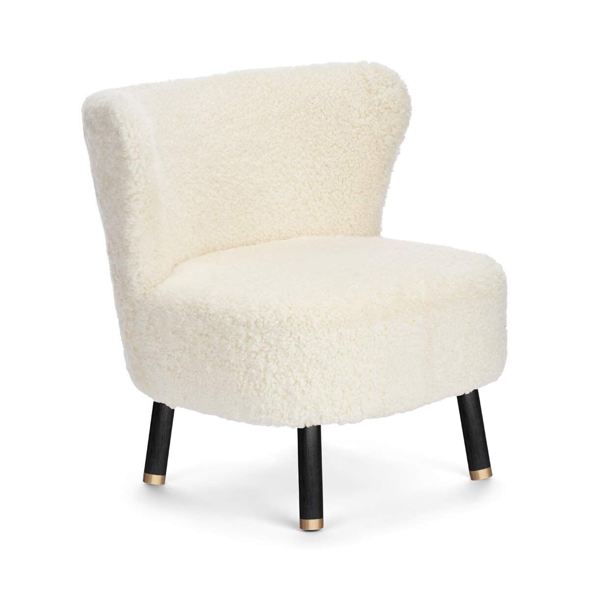 Emil Lounge Chair | Korthåret Hvid