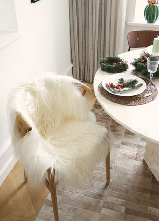 Gedeskind | Premium | Langhåret | 100x70 cm Hvid