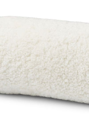 Lammeskindspude | Bolster | Korthåret | D20xL52 cm Hvid