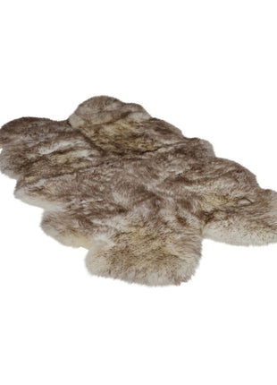 Merino Lammeskindstæppe | Langhåret | 170x110 cm Spottet