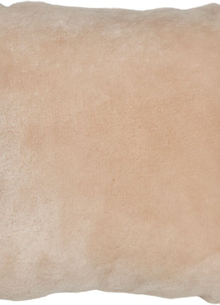 Lammeskindspude | Moccasin | Dobbeltsidet | 40x40 cm Kastanje 