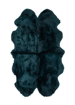 Gulvtæppe | Langhåret | New Zealand | 180x110 cm Blågrøn