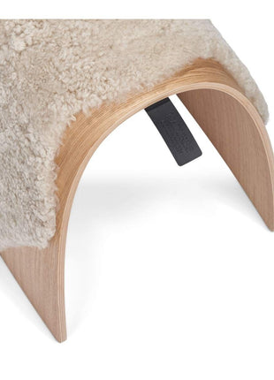 Betræk til skammel | Korthåret Beige