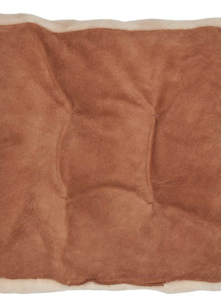 Sædehynde | Lammeskind | Moccasin | Korthåret | 45x45 cm Kastanje 