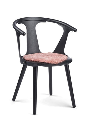 Sædehynde | Lammeskind | Korthåret | D38 cm Koralrosa