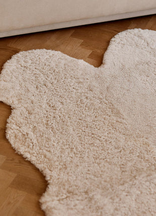 Gulvtæppe | Korthåret | New Zealand | 180x110 cm Koksgrå