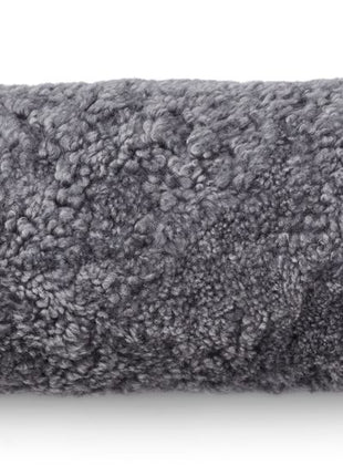 Lammeskindspude | Bolster | Korthåret | D20xL52 cm Lysegrå