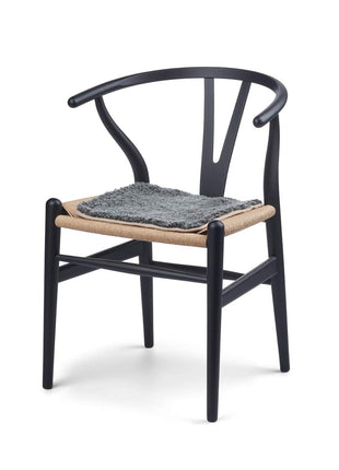 Sædehynder | Zero Waste | Lammeskind | Korthåret | 35x35 cm Grå