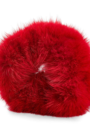 Mink hårbånd Rød
