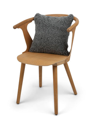 Lammeskindspude | Korthåret | New Zealand | 40x40 cm Scandinavia Lysegrå