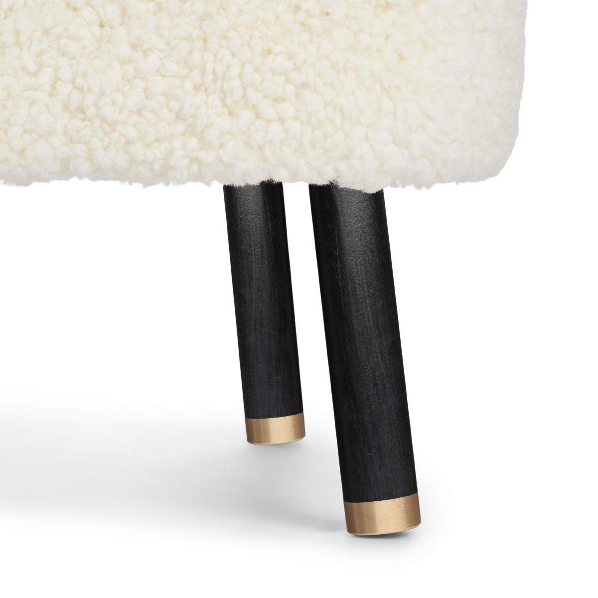 Emil Lounge Chair | Korthåret Hvid