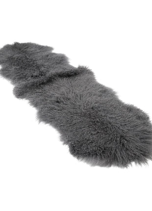 Dobbelt lammeskind | Tibet | 150x55 cm Mørkegrå