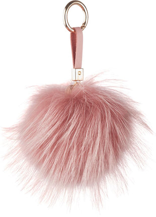 Pom Pom nøglering Kirsebærrød