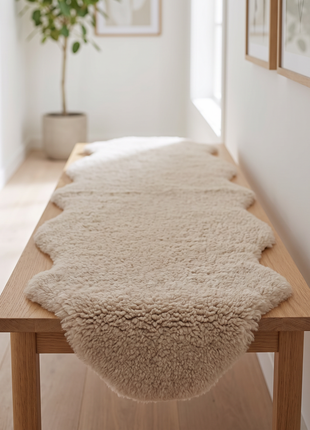 Dobbelt Lammeskind | New Zealand | Korthåret | 170x60 cm Taupe