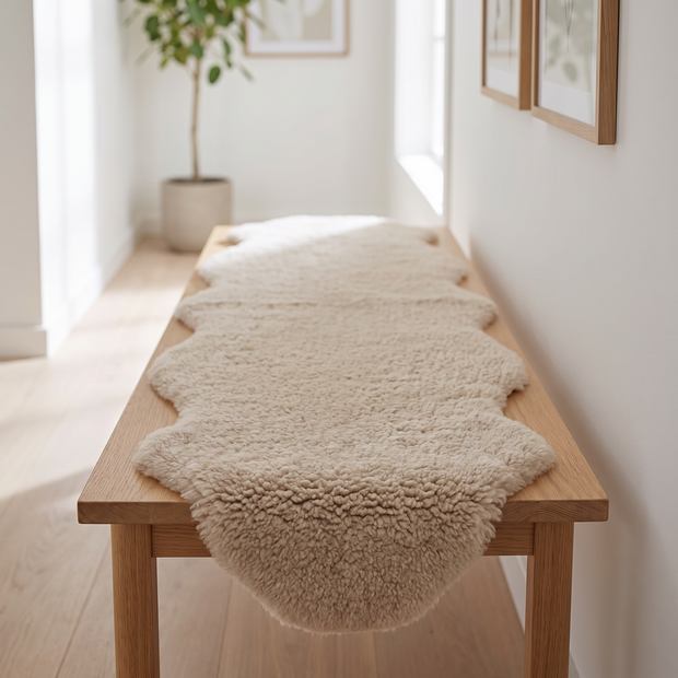 Dobbelt Lammeskind | New Zealand | Korthåret | 170x60 cm Taupe