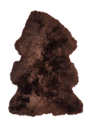 Lammeskind premium | Langhåret | New Zealand | 80x60 cm Chokolade