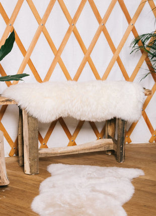 Lammeskind | Langhåret | New Zealand | 100x60 cm Hvid