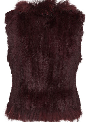 Anna vest Bordeaux