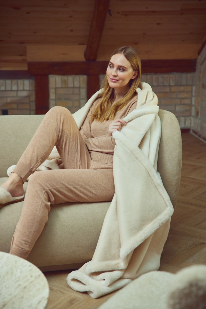 Angelina plaid | Double Face | New Zealand Beige