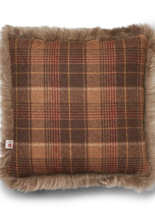 Pude af uld | Langhåret | 52x52 cm