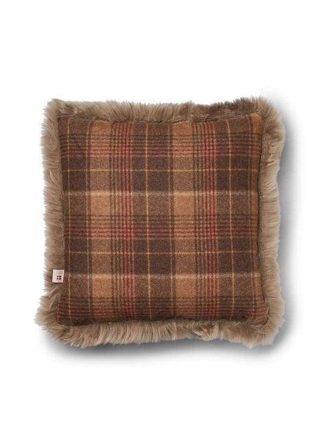 Pude af uld | Langhåret | 52x52 cm