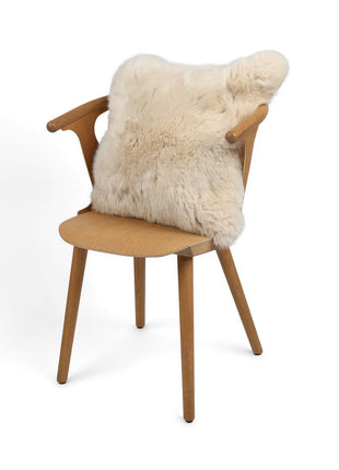 Lammeskindspude | Langhåret | New Zealand |  50x50 cm Beige