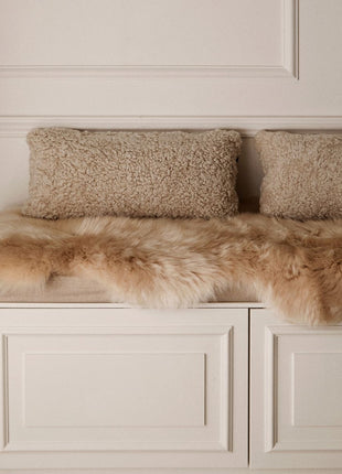 Lammeskind premium | Langhåret | New Zealand | 90x60 cm Lilla