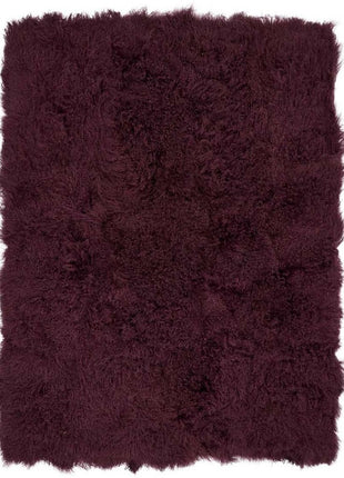 Plaid | Lammeskind | Premium | Langhåret | 180x140 cm Lilla