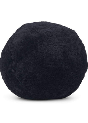 Lammeskindspude | Angelite | Korthåret | D25 cm | D30 cm | D35 cm Sort