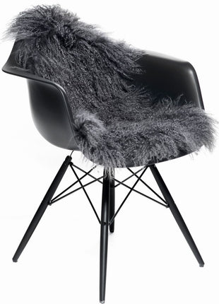 Lammeskind premium | Krøllet | Tibet | 135x50 cm Mørkegrå