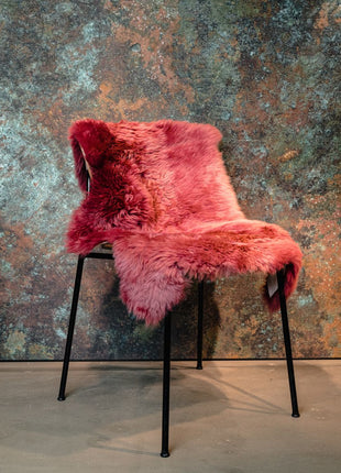 Merino Lammeskind | Langhåret | 90x60 cm Brun Karamel