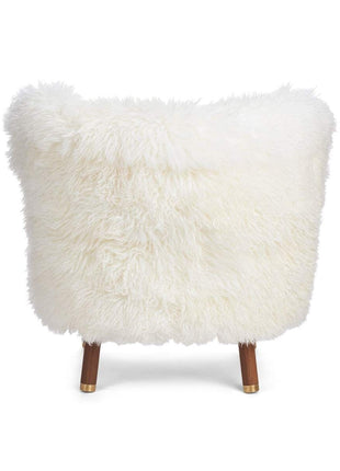 Emil lænestol | Langhåret Hvid