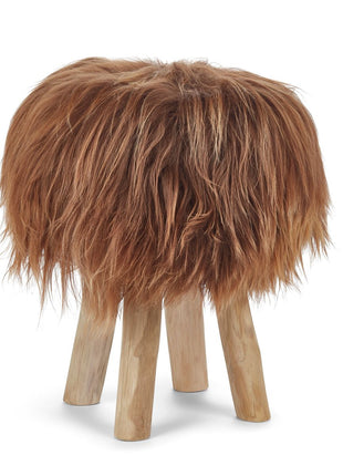 Skammel | Genbrugt Teak Træ | D34xH48 cm