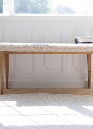 Gulvtæppe | Korthåret | New Zealand | Ø140 cm Beige