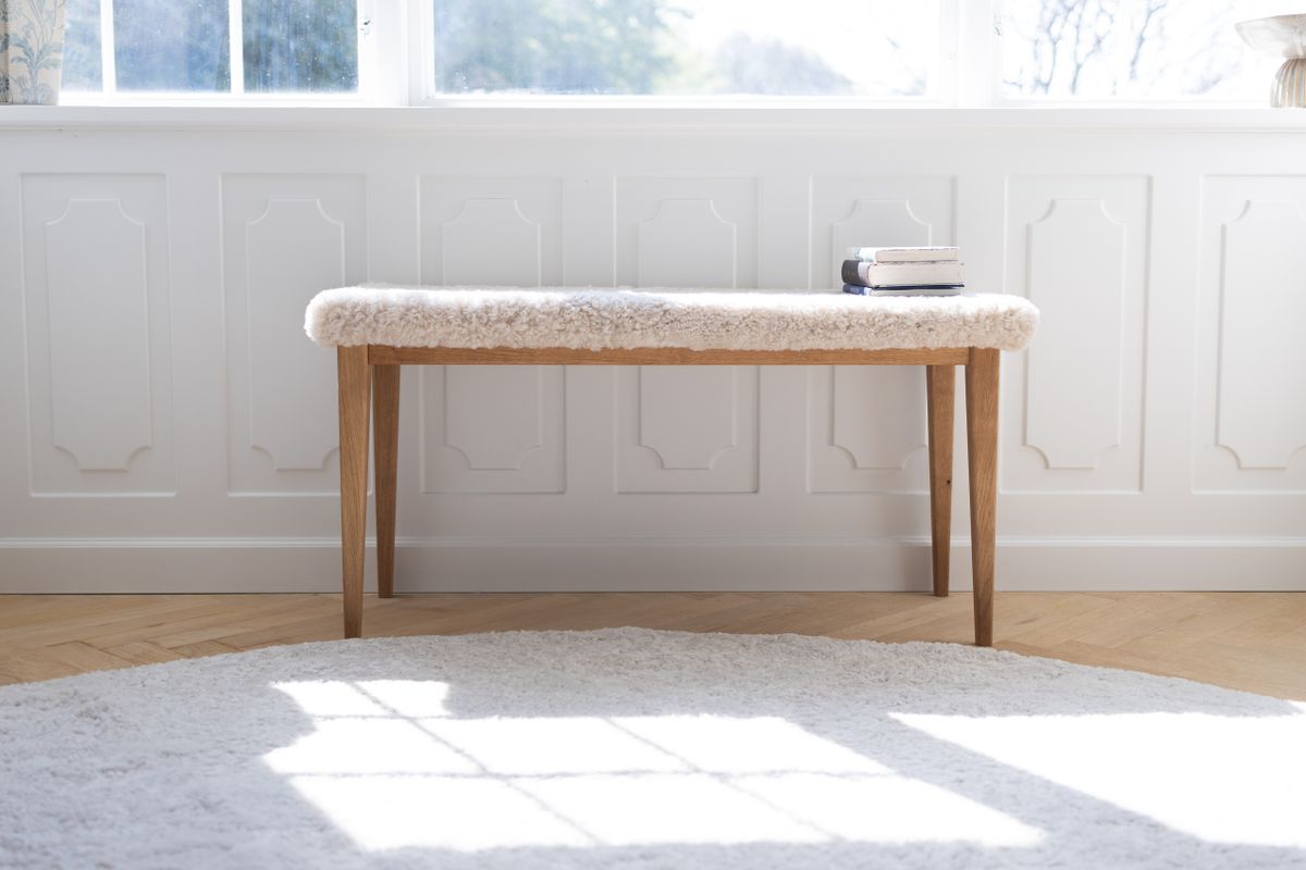 Gulvtæppe | Korthåret | New Zealand | Ø140 cm Pearl